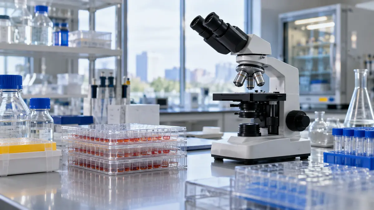 Pharmaceutical research laboratory with sealed sample trays