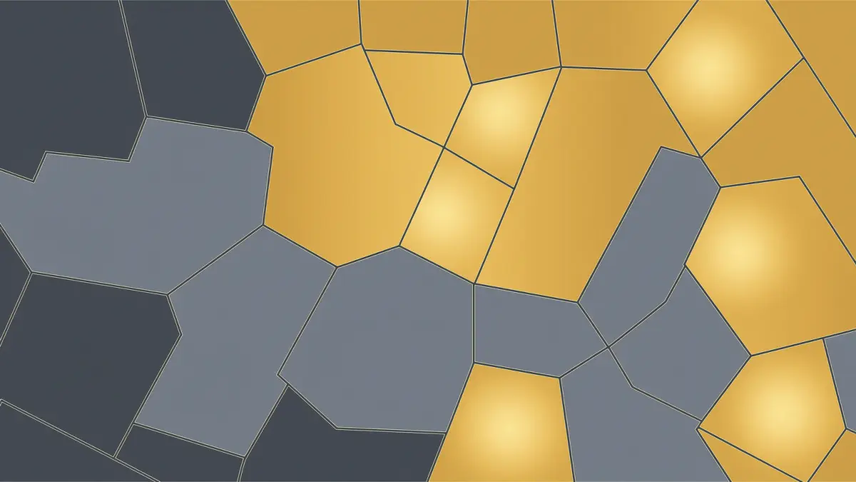 Districts shaded by level of opportunity Abstract map of districts shaded in slate grey and amber